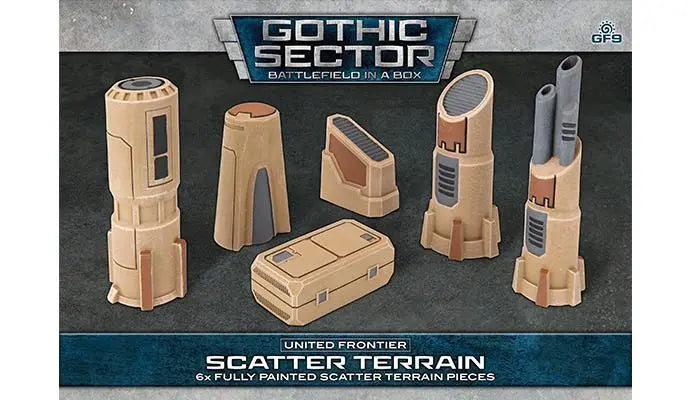 Battlefield in a Box: Gothic Sector - United Frontier Scatter Terrain (x6) (BB680)