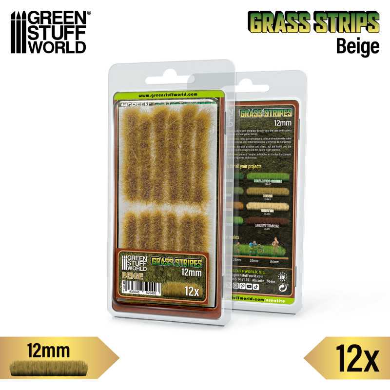 Grass Strips 12 mm - Beige (Green Stuff World)