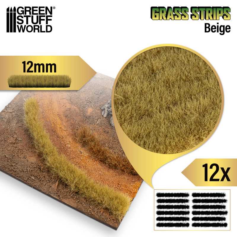 Grass Strips 12 mm - Beige (Green Stuff World)