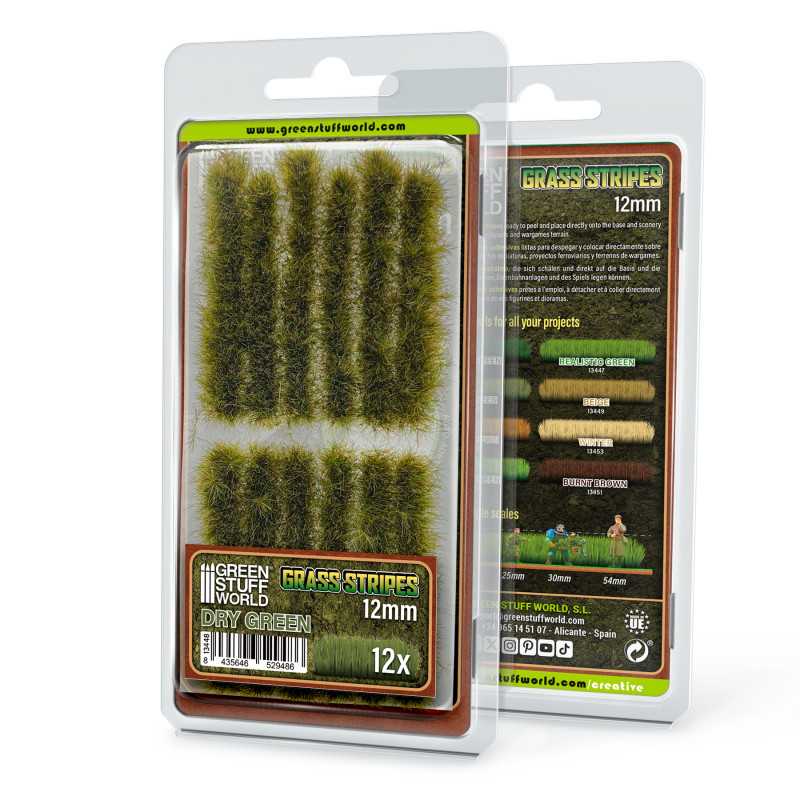 Grass Strips 12 mm - Dry Green (Green Stuff World)