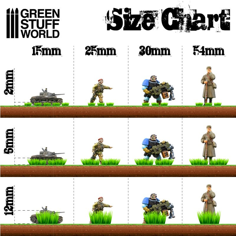 Grass Strips 12 mm - Realistic Green (Green Stuff World)