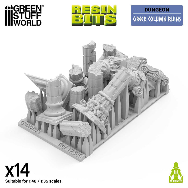 Greek Column Ruins 1:48-1:35 (Green Stuff World)