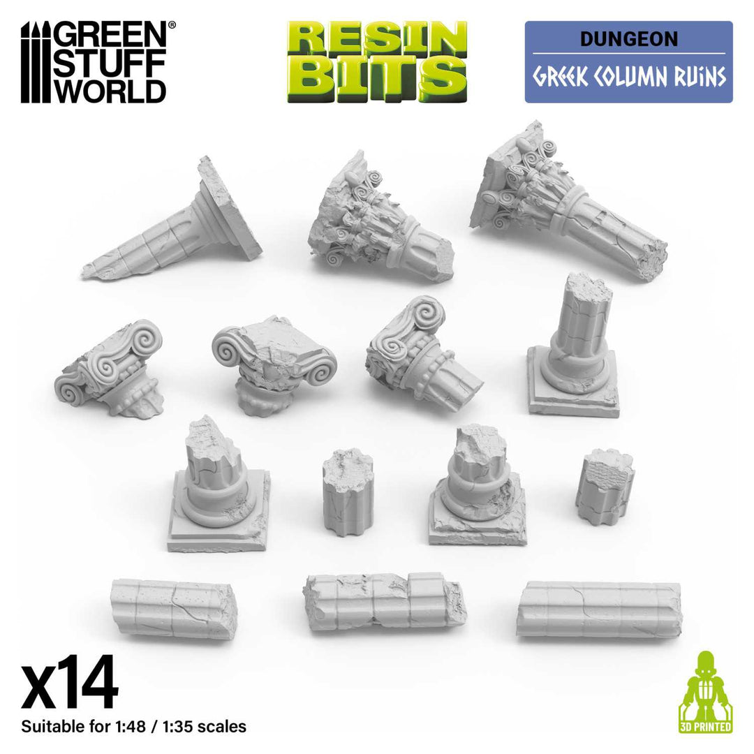 Greek Column Ruins 1:48-1:35 (Green Stuff World)