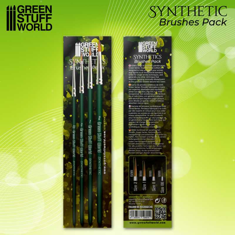 Brush GREEN SERIES Synthetic Brush Set (Green Stuff World)