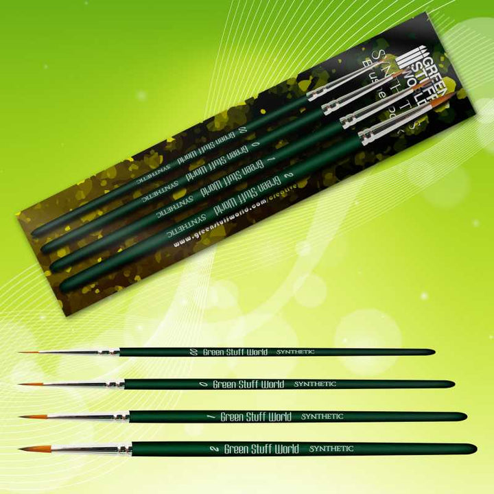 Brush GREEN SERIES Synthetic Brush Set (Green Stuff World)