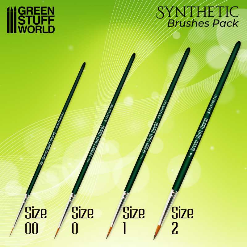 Brush GREEN SERIES Synthetic Brush Set (Green Stuff World)