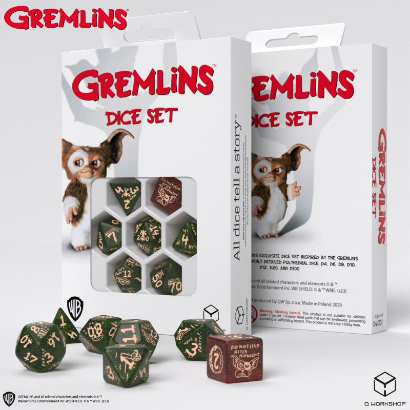 Gremlins Dice Set (Q-Workshop) (Grem/1A/190142/2023)