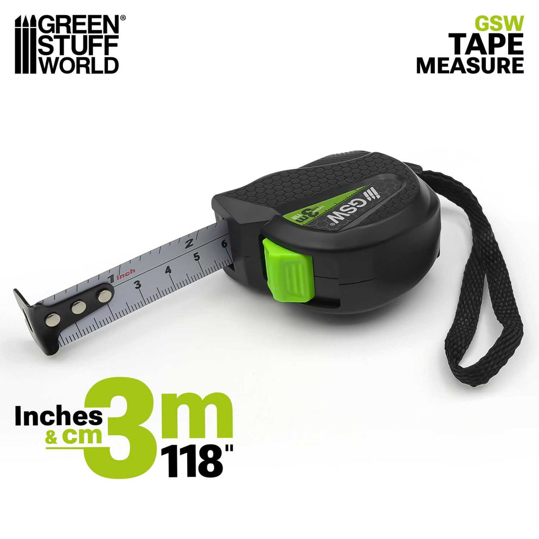 GSW Tape Measure – Centimeters and Inches (Green Stuff World)