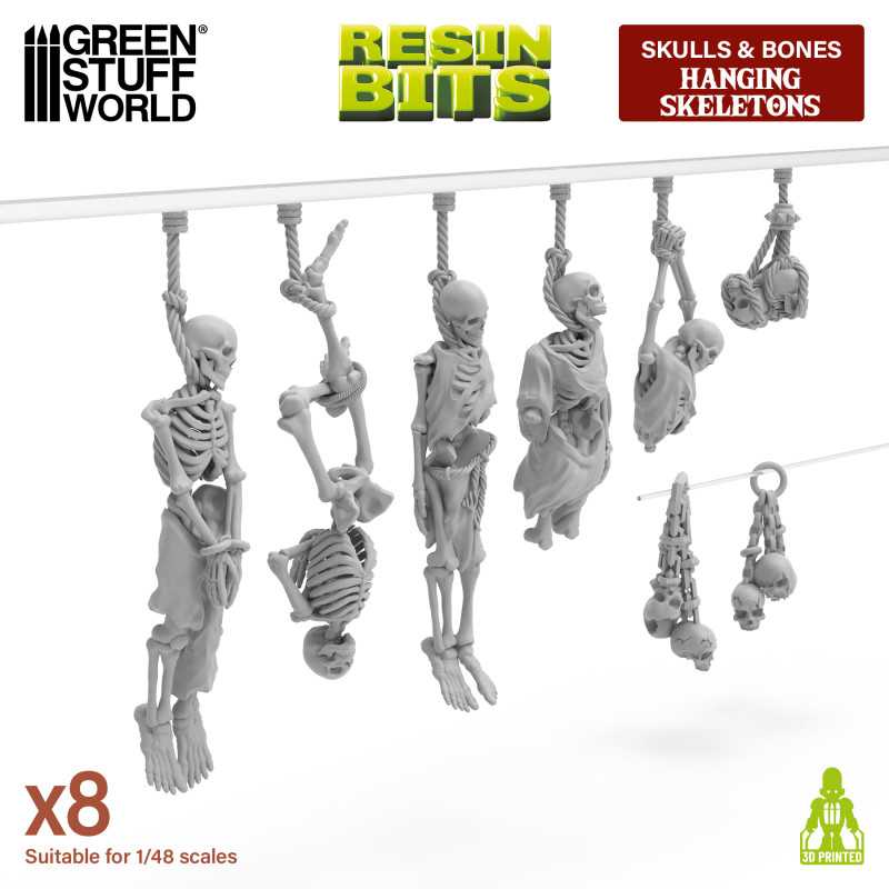 Hanging Skeletons 1:48 (Green Stuff World)