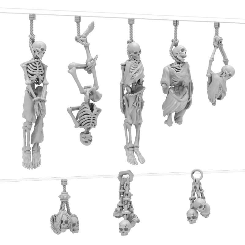 Hanging Skeletons 1:48 (Green Stuff World)