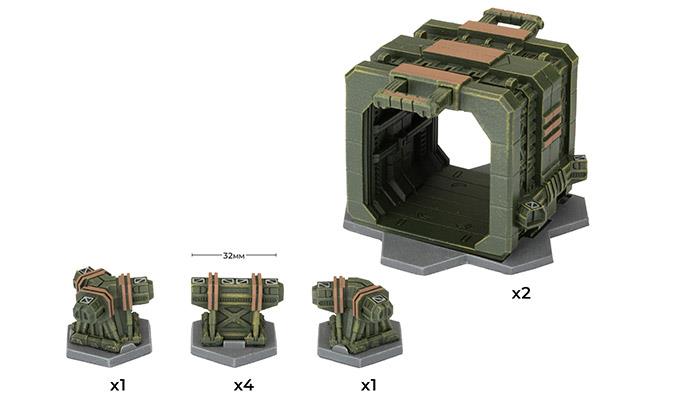 HexTech: Dropbase Delta Maintenance Bay (x8) (HEXT24)