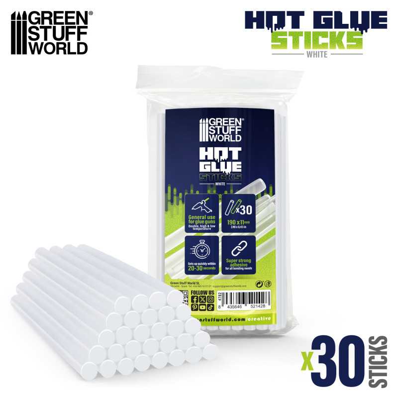 Hot Glue Sticks 11mm - Transparent (Green Stuff World)