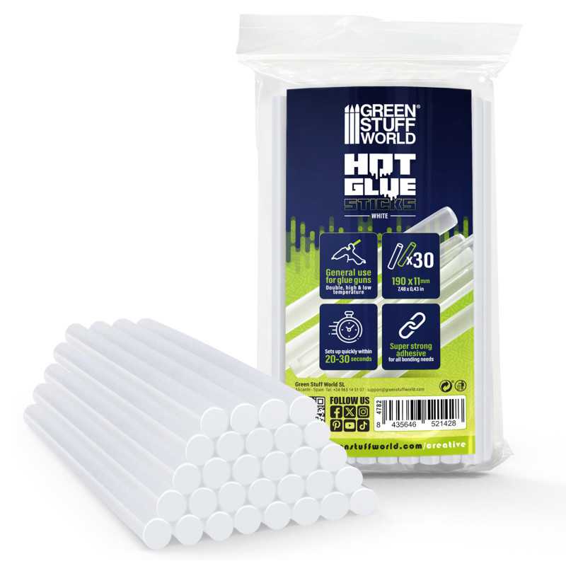 Hot Glue Sticks 11mm - Transparent (Green Stuff World)