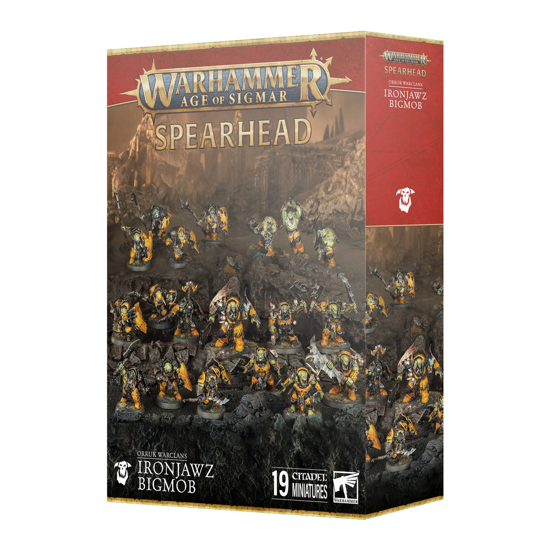 Warhammer Age of Sigmar: Orruk Warclans Ironjawz Bigmob - Spearhead