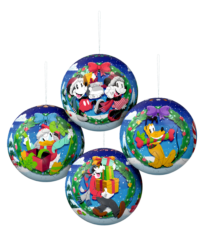Puzzle-Ball Disney Christmas Ball Set