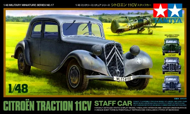 Tamiya 1/48 Citroën Traction 11CV staff car (32517)