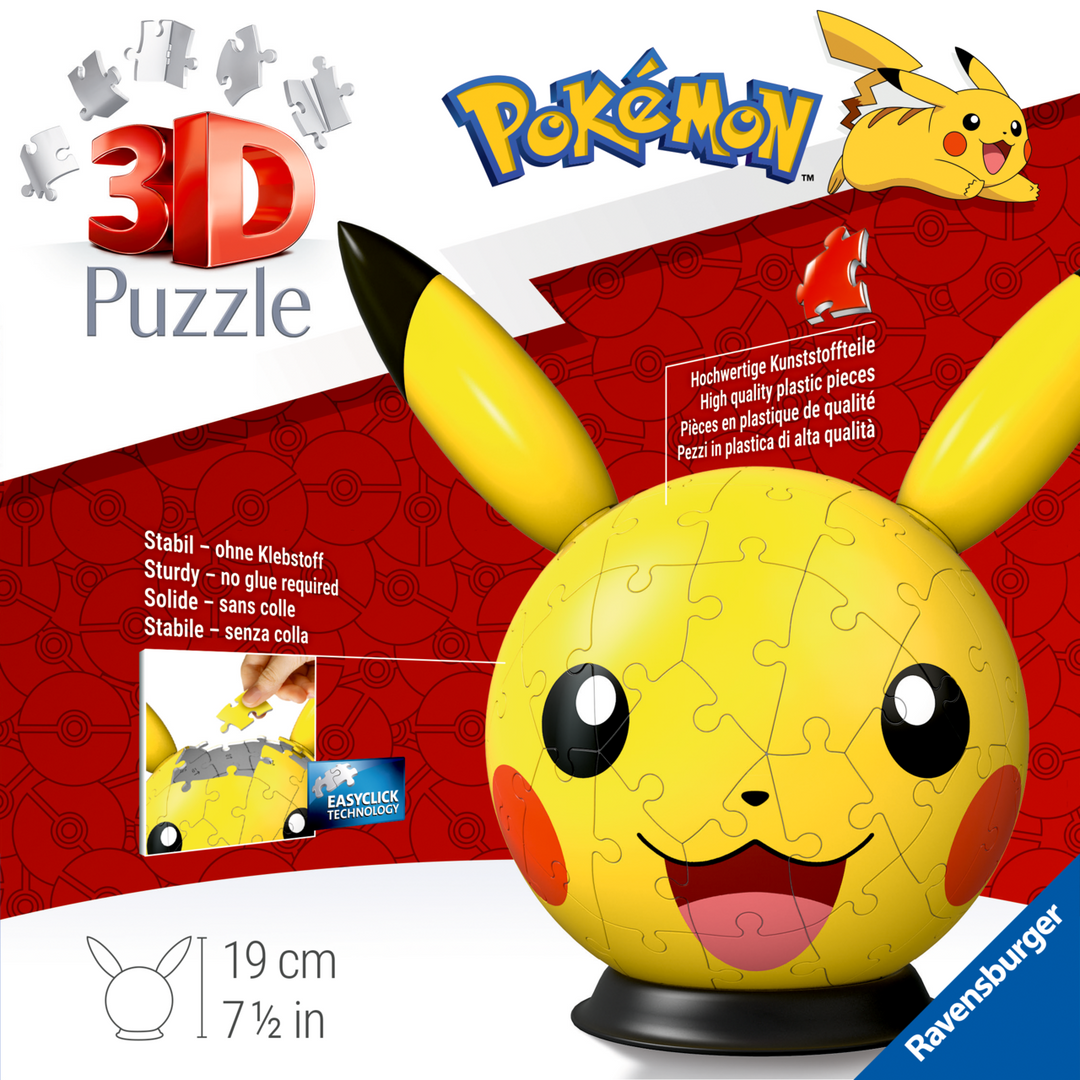 Character Puzzle-Ball Pikachu (72 brikker)
