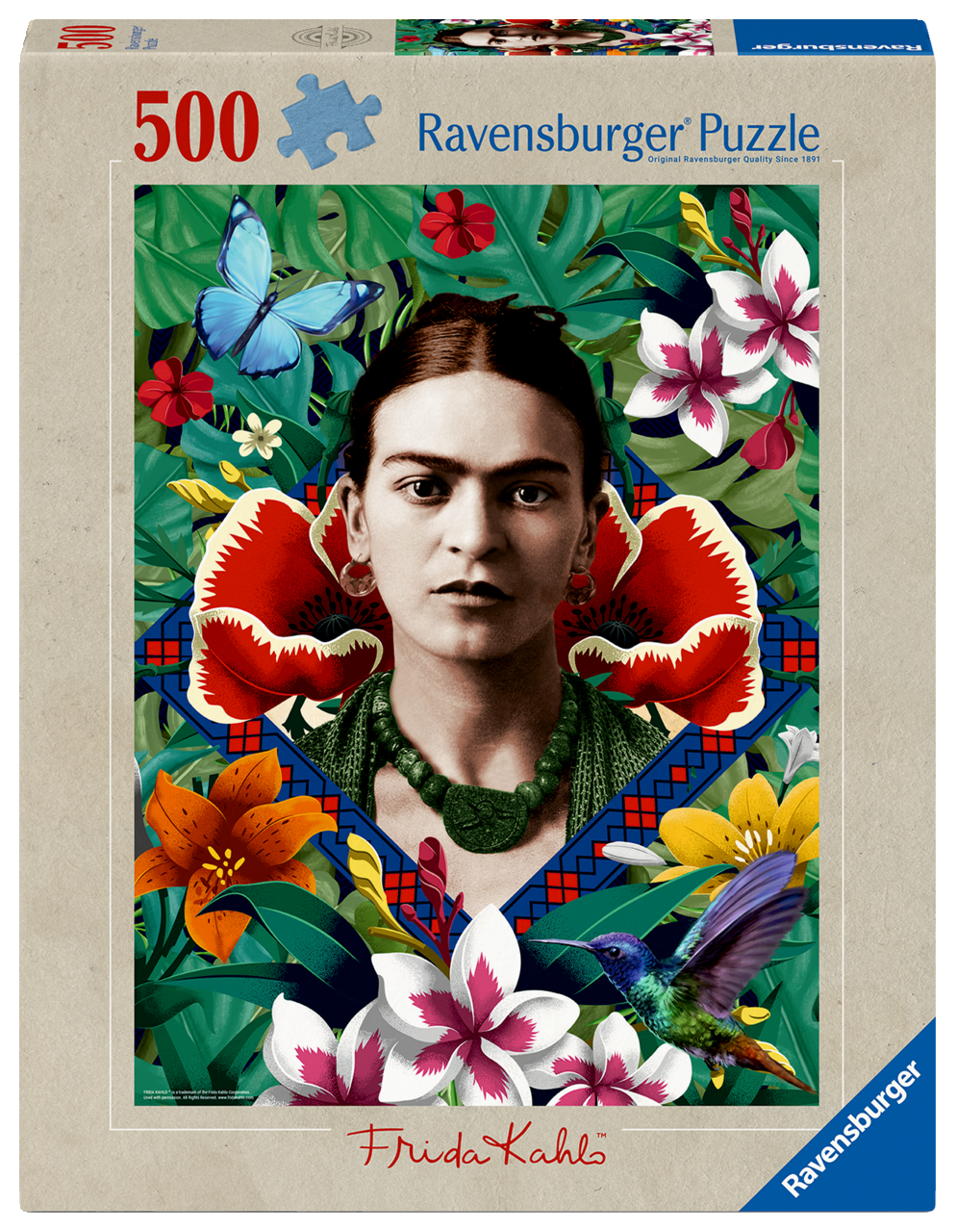 Frida Kahlo - Blooming Fantasy (500 brikker)
