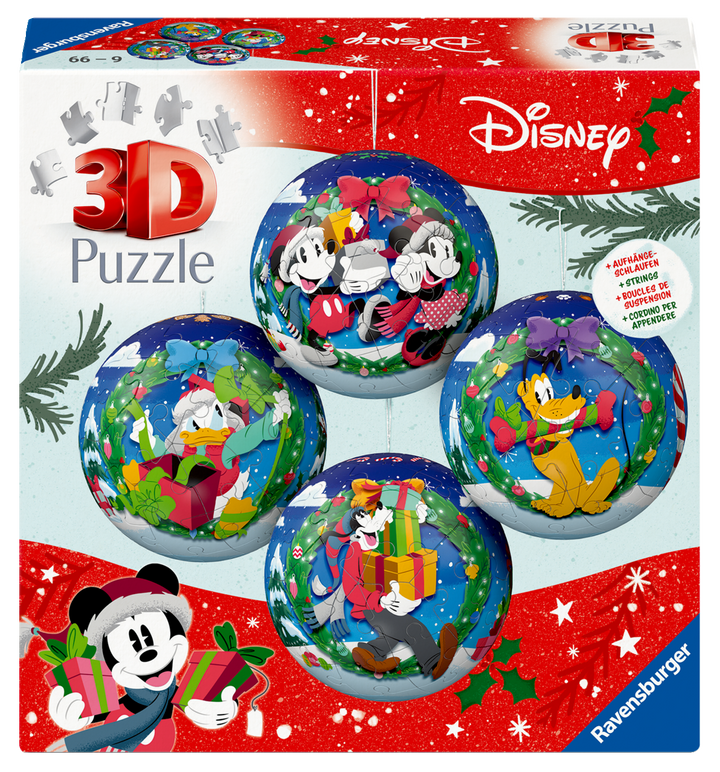 Puzzle-Ball Disney Christmas Ball Set