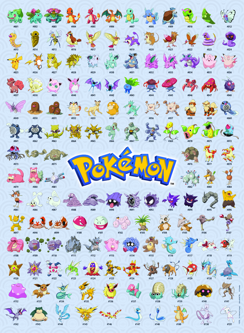 The First 151 Pokémon (500 brikker)