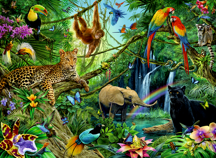 Animals in the Jungle (200 brikker)