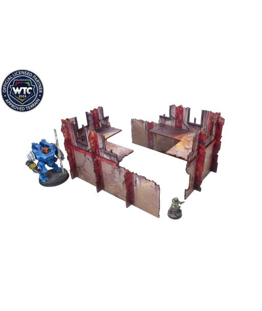 Imperial Walls Low Red (2) PREPAINTED (Micro Art Studio)