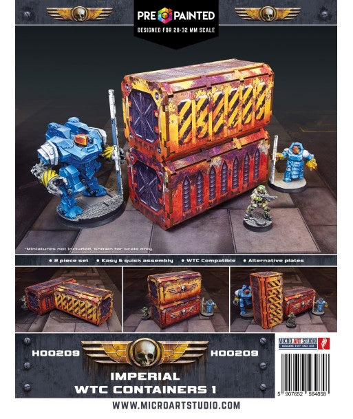 Imperial WTC Containers 1 (2) PREPAINTED (Micro Art Studio)