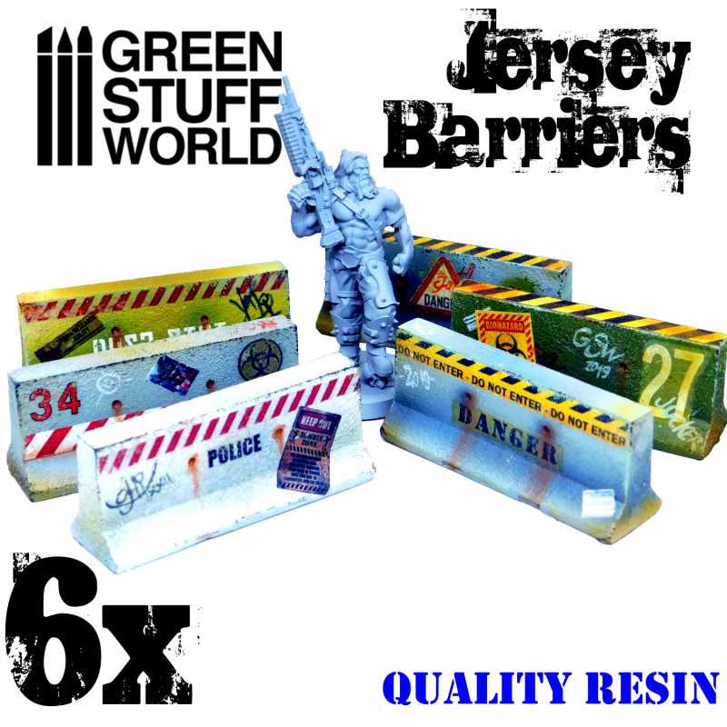 Jersey Barriers (Green Stuff World)