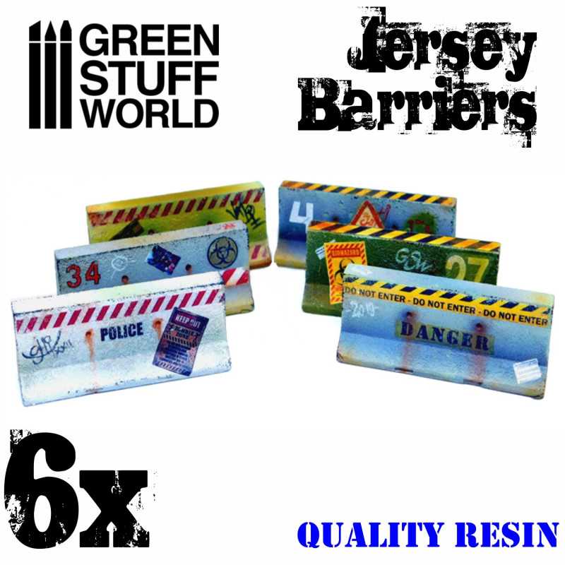 Jersey Barriers (Green Stuff World)