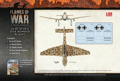 Flames of War: Ju 87 Stuka Dive Bomber Flight (GBX103)