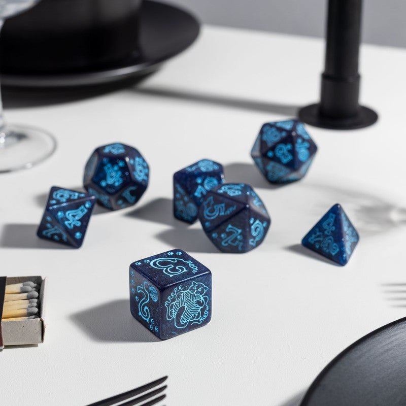 Jumbo Cats Dice Set: River (Q-Workshop) (SJKSCAT19)