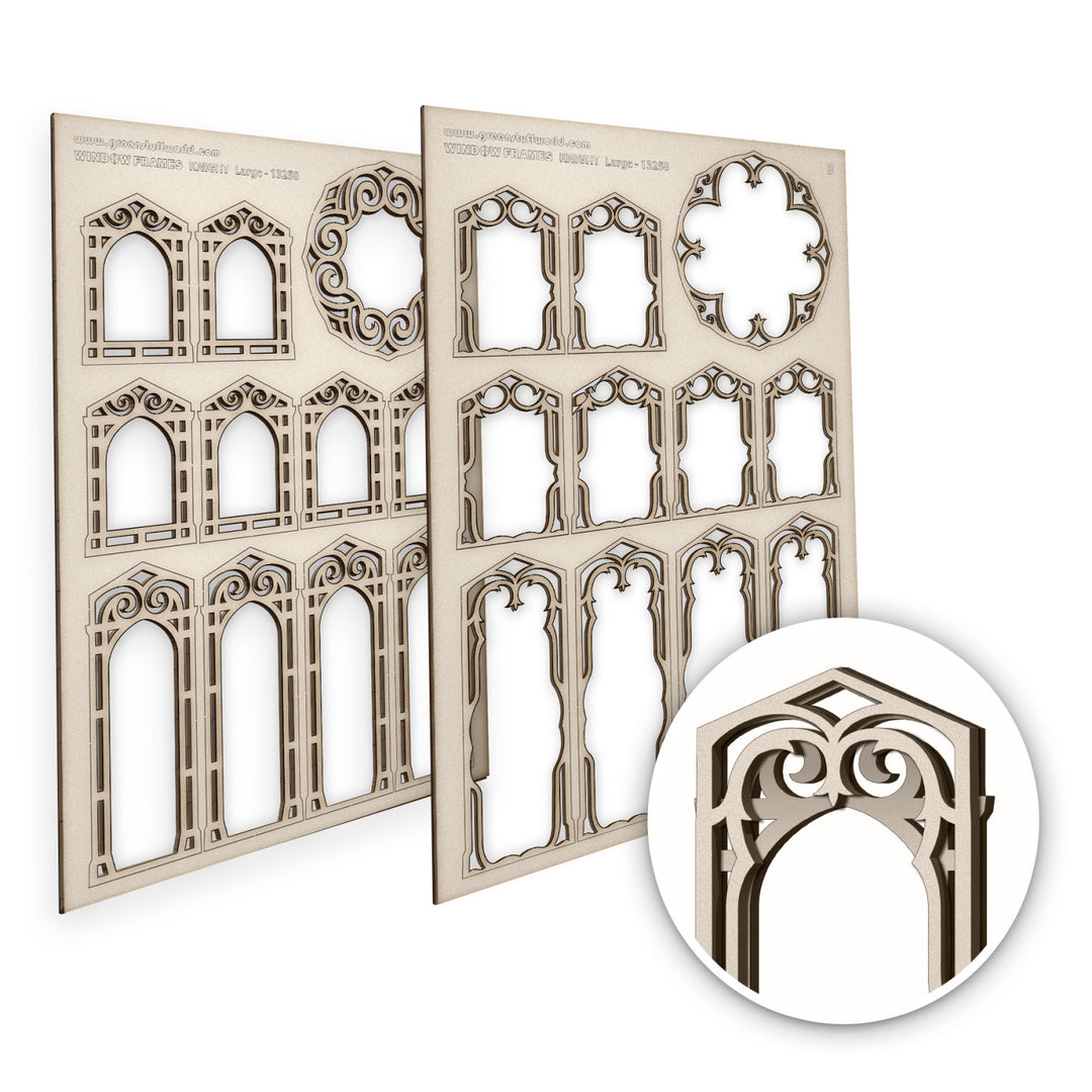 Knight Miniature Windows - Large (Green Stuff World)