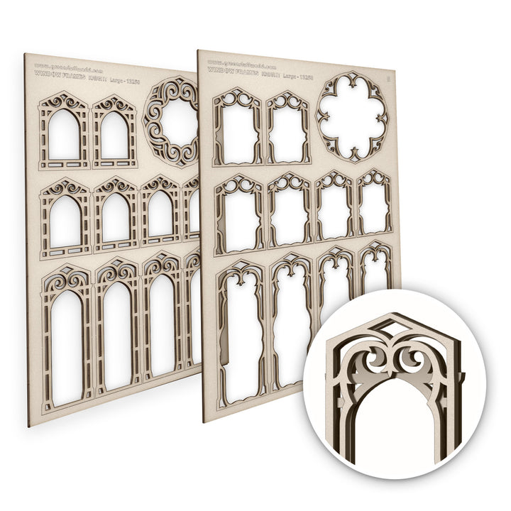 Knight Miniature Windows - Large (Green Stuff World)