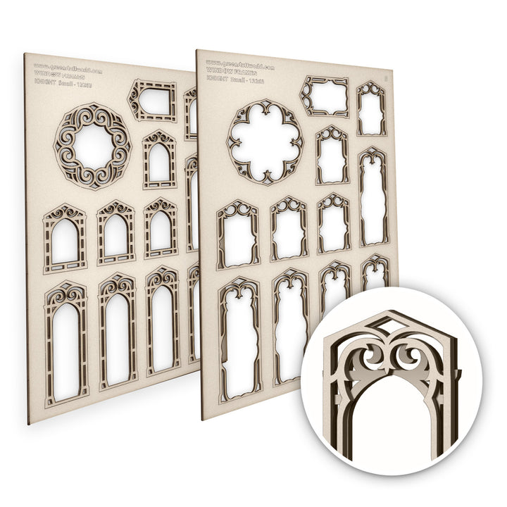 Knight Miniature Windows - Small (Green Stuff World)
