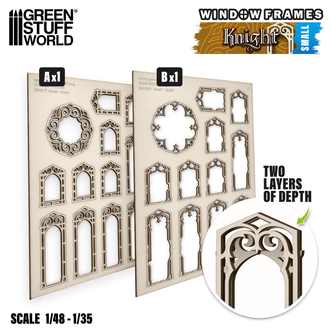Knight Miniature Windows - Small (Green Stuff World)
