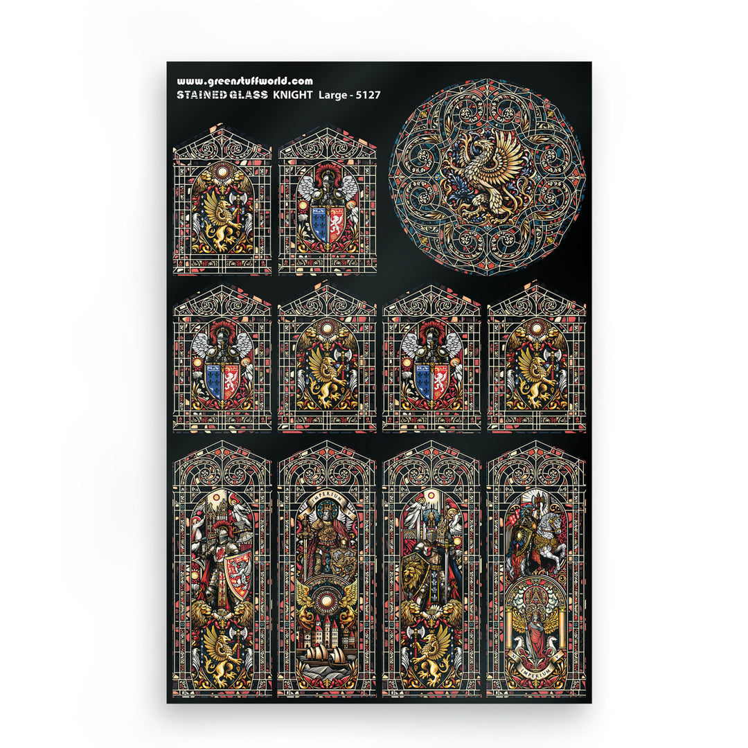 Knight Stained Glass - Large (Green Stuff World)