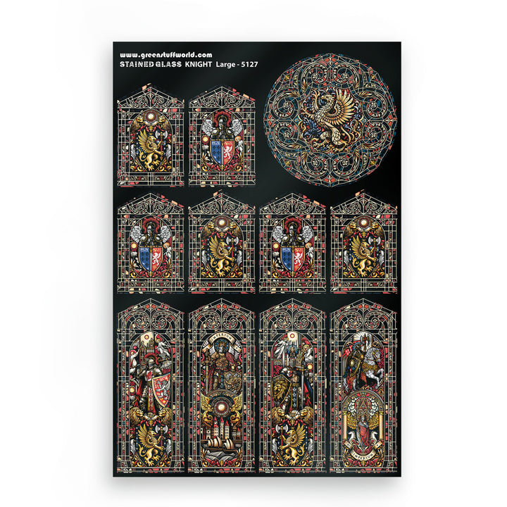 Knight Stained Glass - Large (Green Stuff World)