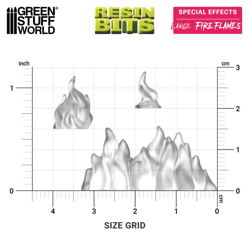 Large Fire Flames 1:48-1:35 (Green Stuff World)