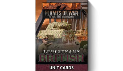 Flames of War: Late War Leviathans - British Unit Cards (34x Cards) (FW276BU)