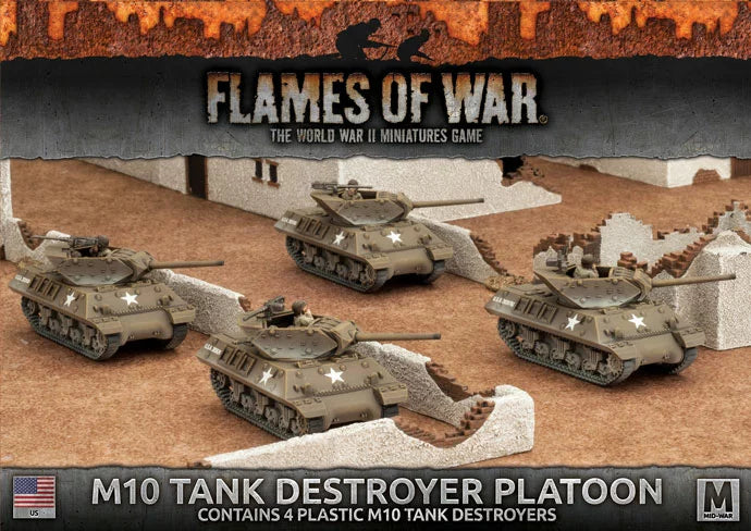 Flames of War: M10 3-Inch Tank Destroyer Platoon (Plastic) (UBX53)