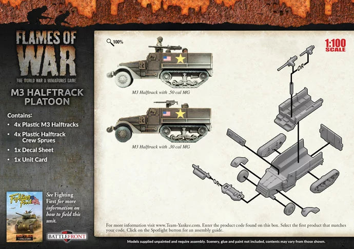 Flames of War: M3 Halftrack Platoon (Plastic) (UBX57)