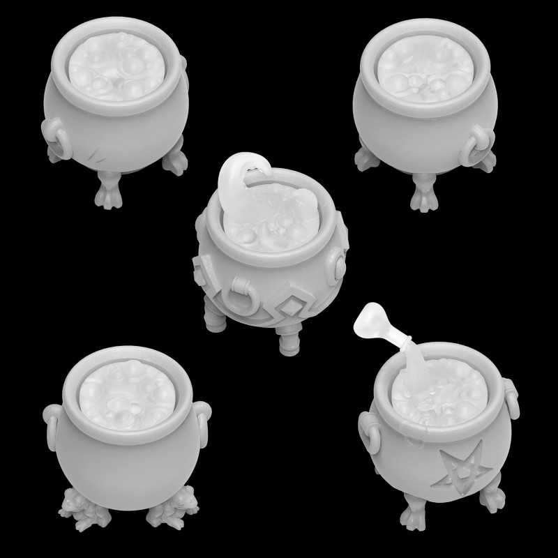 Magic Cauldrons for 3mm LEDs 1:48 (Green Stuff World)