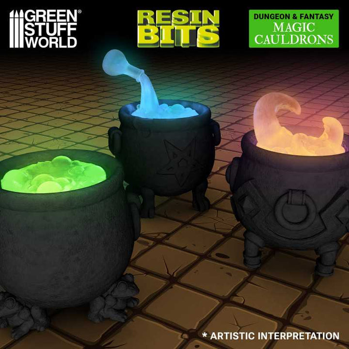 Magic Cauldrons for 3mm LEDs 1:48 (Green Stuff World)