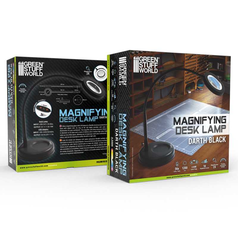 Magnifying desk lamp - Darth Black (Green Stuff World)