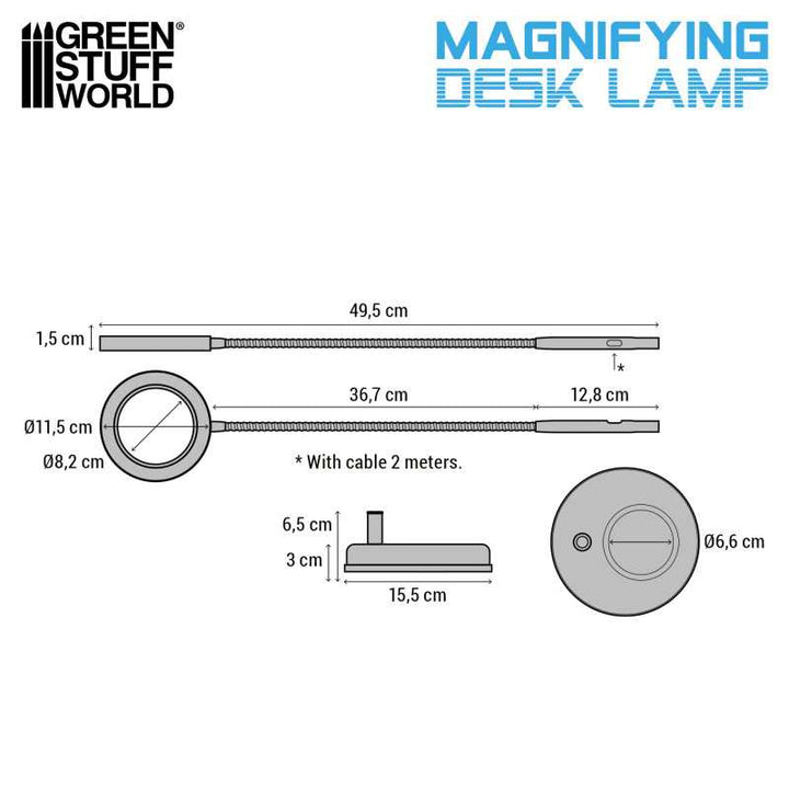 Magnifying desk lamp - Darth Black (Green Stuff World)