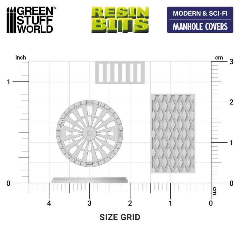 Manhole Covers 1:48-1:35 (Green Stuff World)