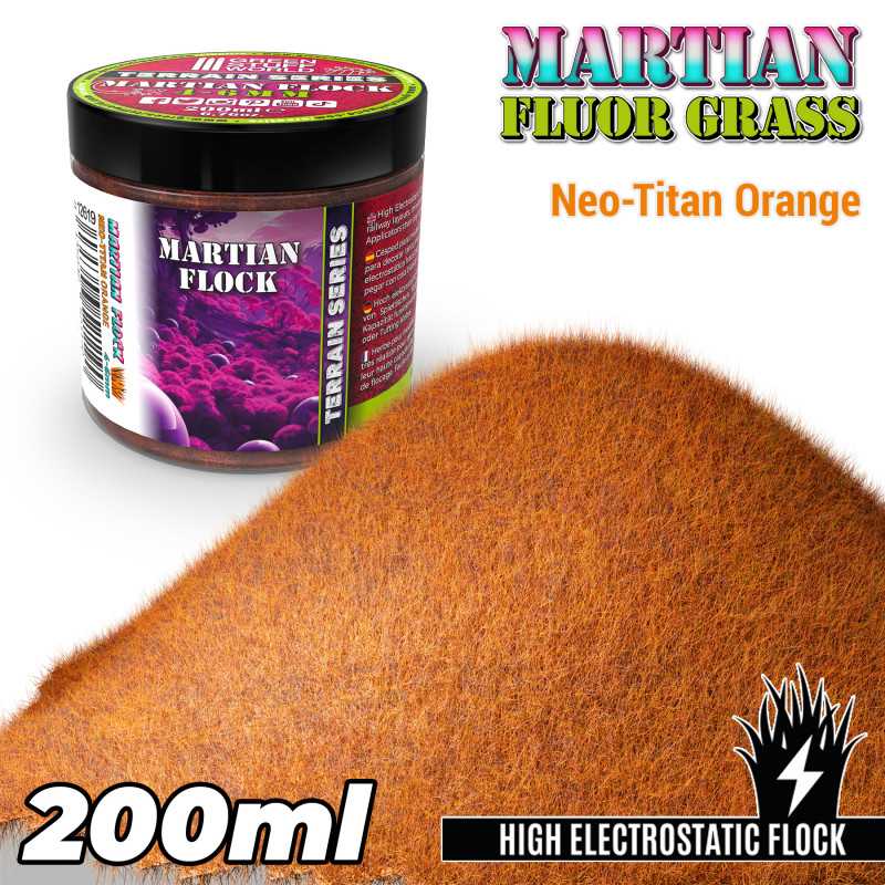 Martian Fluor Grass - Neo-titan Orange - 200ml (Green Stuff World)