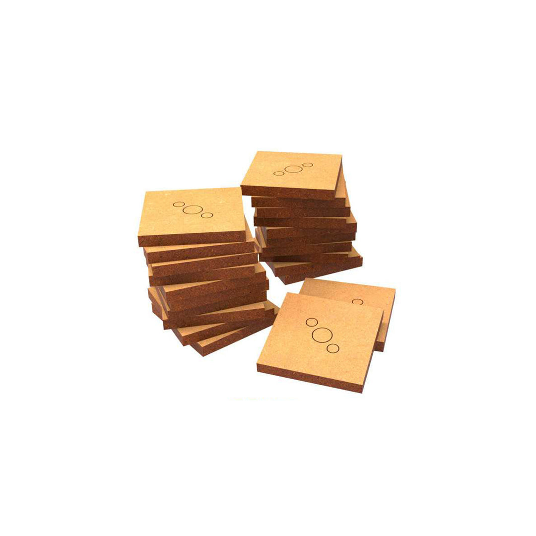 MDF Bases - Square 25mm (Green Stuff World)