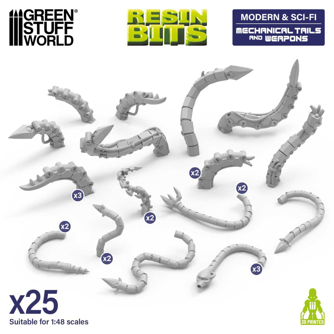 Mechanical Tails and Weapons 1:48 (Green Stuff World)