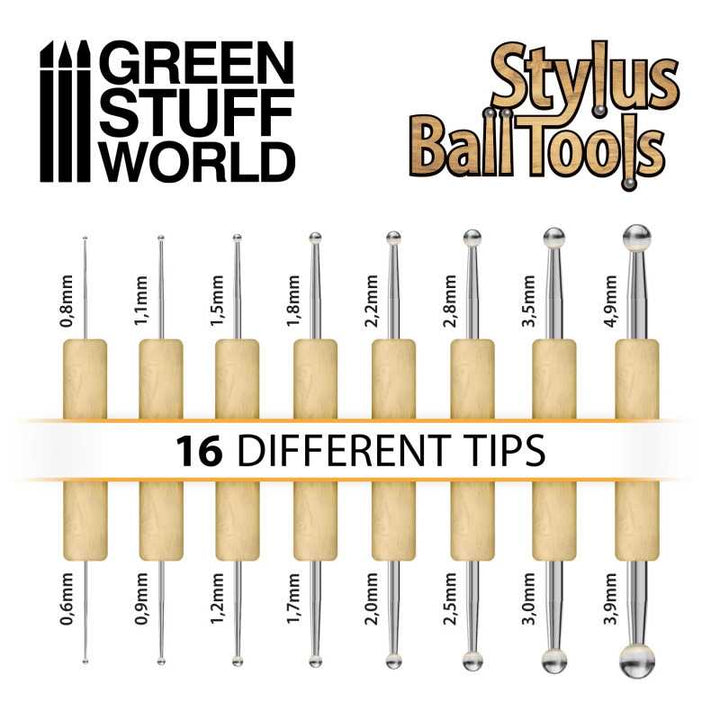 8x Sculpting STYLUS tool set (Green Stuff World)